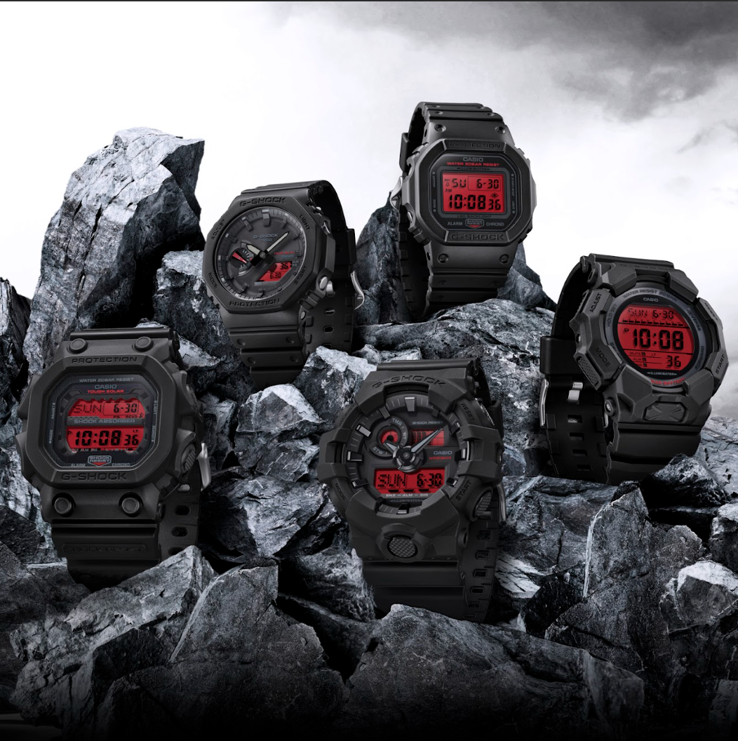 G-SHOCK celebra el tiempo: Black & Bold Red, Hidden Glow y el DÃ­a de la Madre