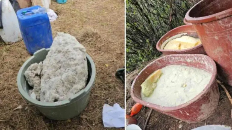 Aseguran narcolaboratorio en Otzolotepec, Edomex Aseguran narcolaboratorio en Otzolotepec, Edomex