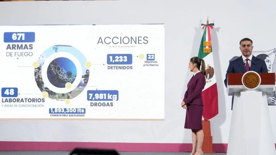 Caen 22 objetivos prioritarios en operativo nacional, reporta García Harfuch Caen 22 objetivos prioritarios en operativo nacional, reporta García Harfuch