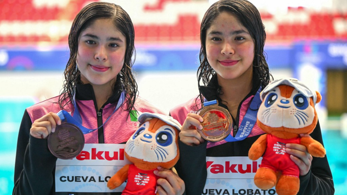Las gemelas Lía y Mía Cueva Lobato se cuelgan el bronce en el Mundial de Clavados… ¡a los 14 años! Las gemelas Lía y Mía Cueva Lobato se cuelgan el bronce en el Mundial de Clavados… ¡a los 14 años!