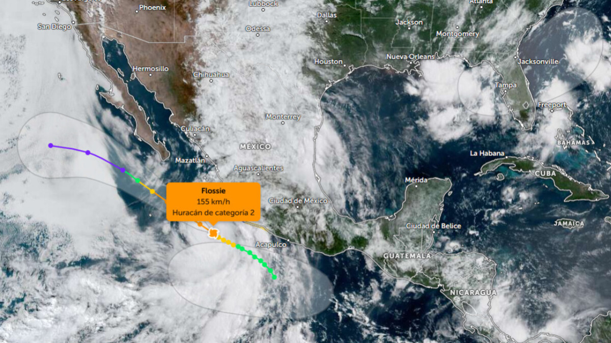 Huracán Flossie se intensifica a categoría 2; alertan por lluvias y vientos fuertes Huracán Flossie se intensifica a categoría 2; alertan por lluvias y vientos fuertes