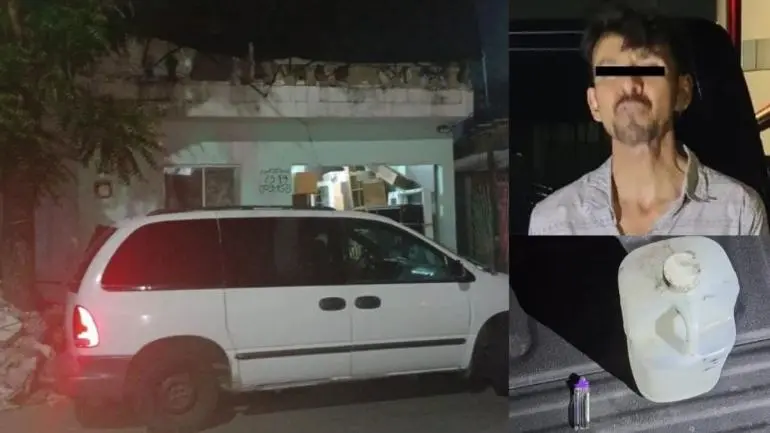 Detienen a hombre que amenazó a su esposa con incendiar su casa en Monterrey Detienen a hombre que amenazó a su esposa con incendiar su casa en Monterrey