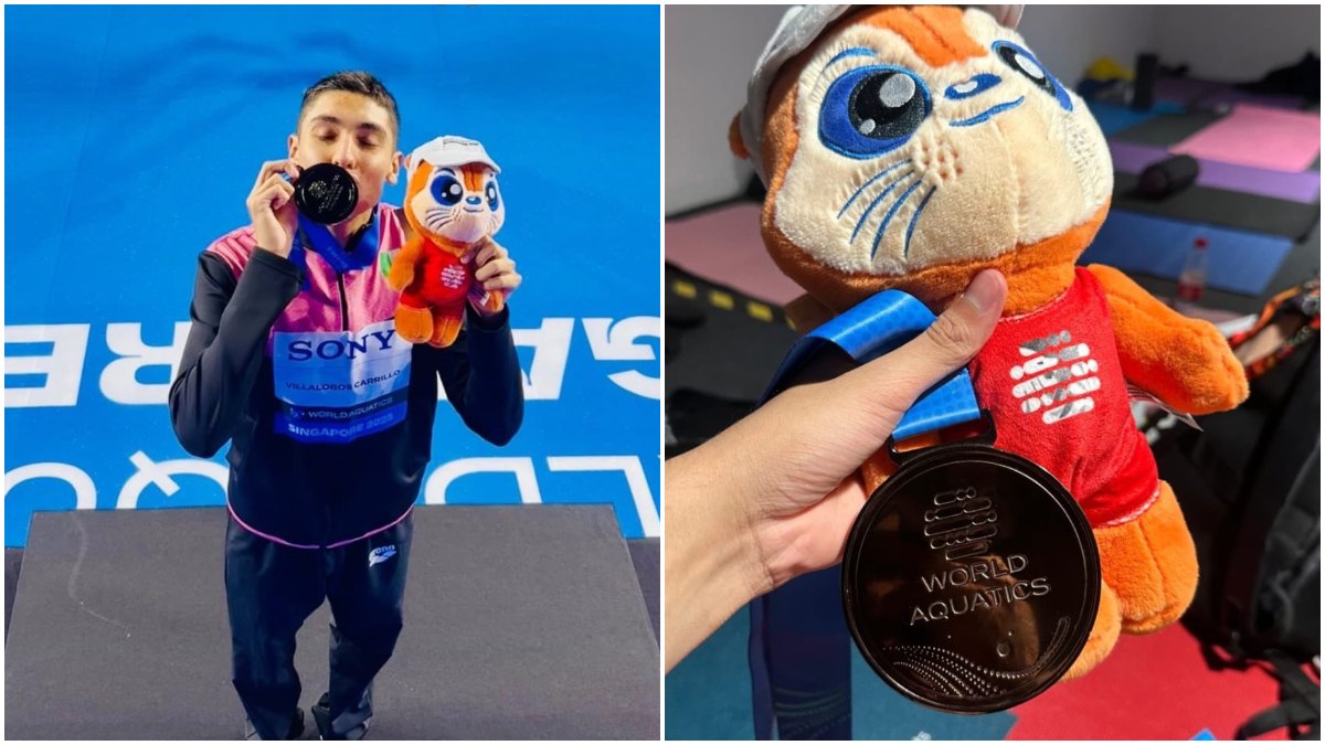 Diego Villalobos gana bronce en el Mundial de Natación 2025 Diego Villalobos gana bronce en el Mundial de Natación 2025
