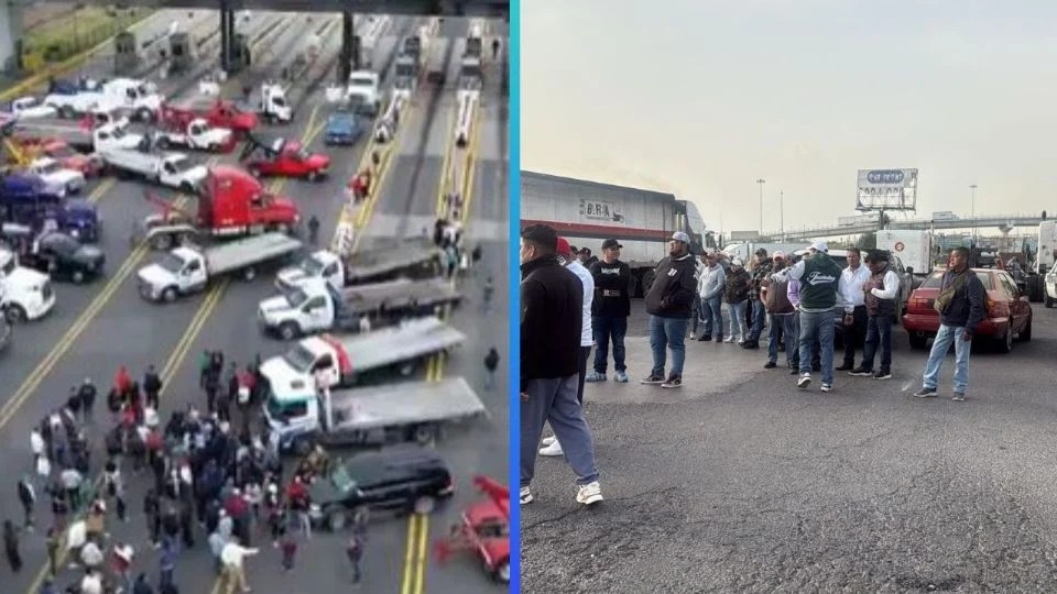 Bloqueos de transportistas: caos en la México-Pachuca y México-Querétaro Bloqueos de transportistas: caos en la México-Pachuca y México-Querétaro