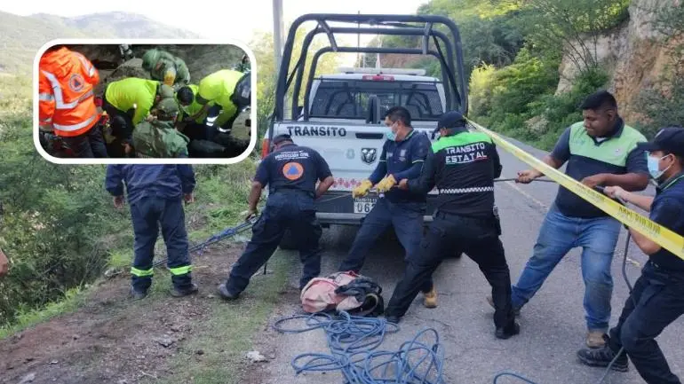 Mueren siete personas tras caída de autobús a río en Guerrero Mueren siete personas tras caída de autobús a río en Guerrero