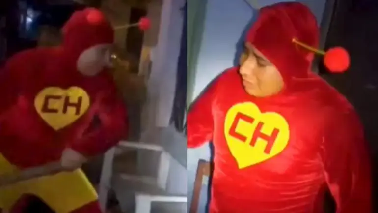 Policía disfrazado del Chapulín Colorado lidera operativo antidrogas en Perú Policía disfrazado del Chapulín Colorado lidera operativo antidrogas en Perú