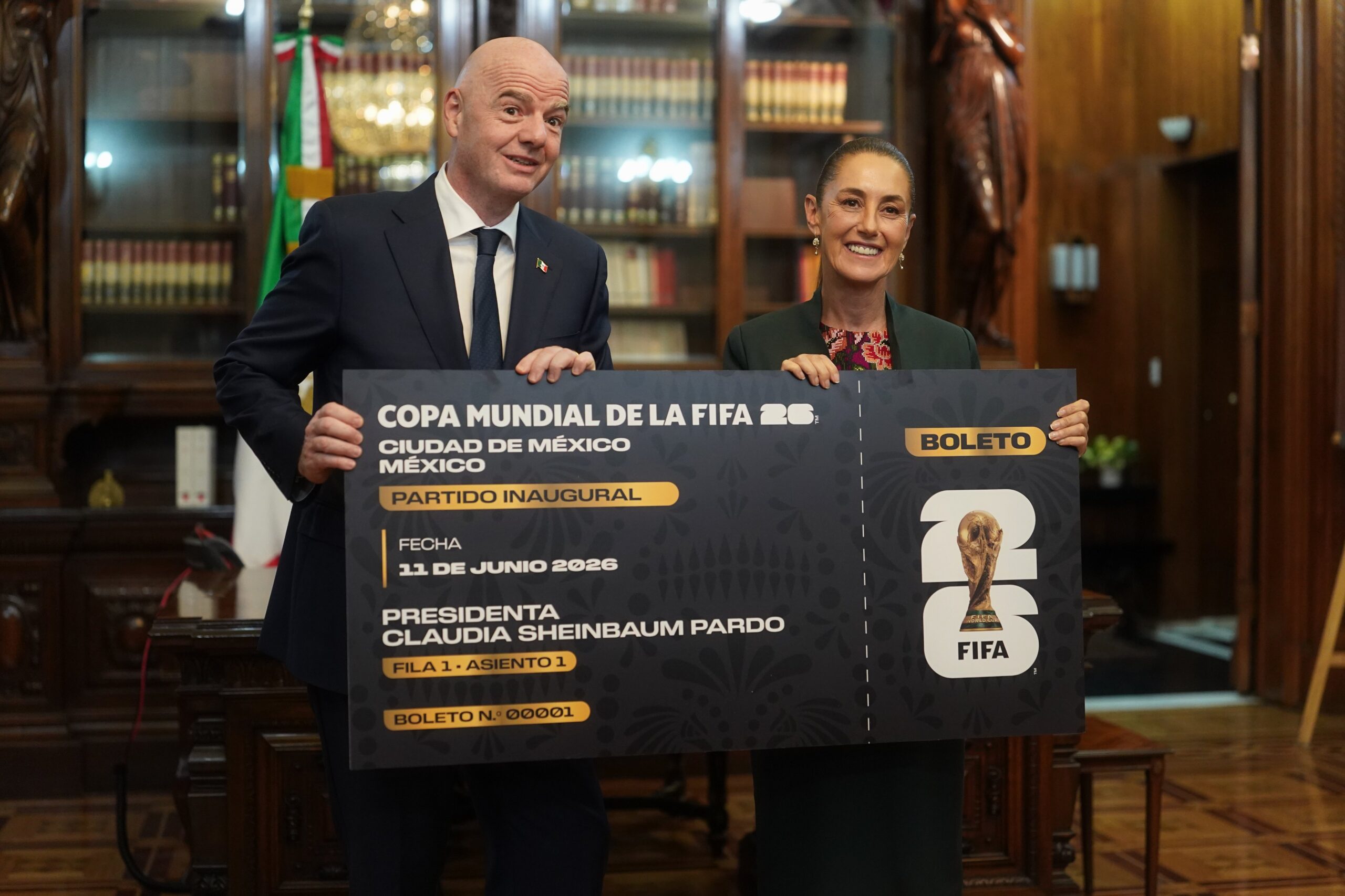 Sheinbaum analiza regalar boleto para Mundial 2026 que Infantino le dio Sheinbaum analiza regalar boleto para Mundial 2026 que Infantino le dio