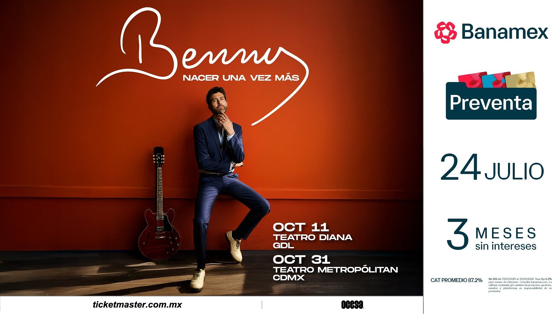 ¡BENNY IBARRA ANUNCIA SU GIRA NACER UNA VEZ MÁS! ¡BENNY IBARRA ANUNCIA SU GIRA NACER UNA VEZ MÁS!