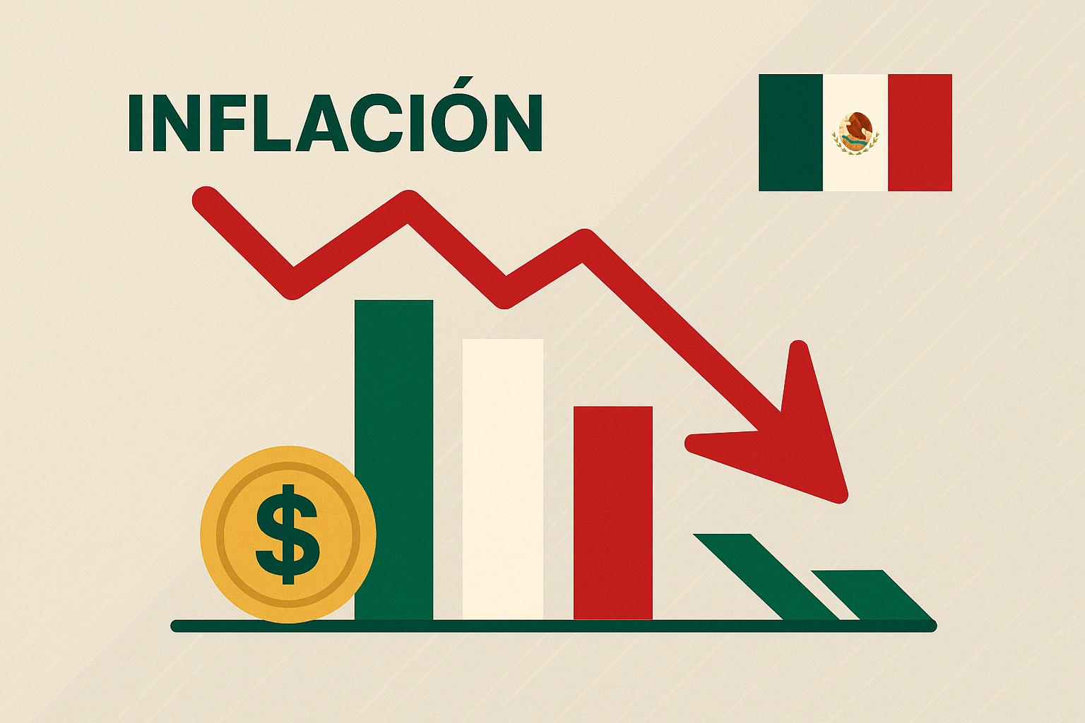 La inflación mexicana se modera a su nivel más bajo desde 2020 La inflación mexicana se modera a su nivel más bajo desde 2020