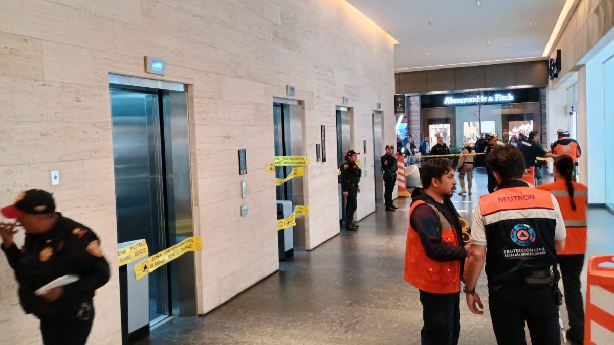 Suspenden actividades en Plaza Mítikah tras desplome de elevador Suspenden actividades en Plaza Mítikah tras desplome de elevador