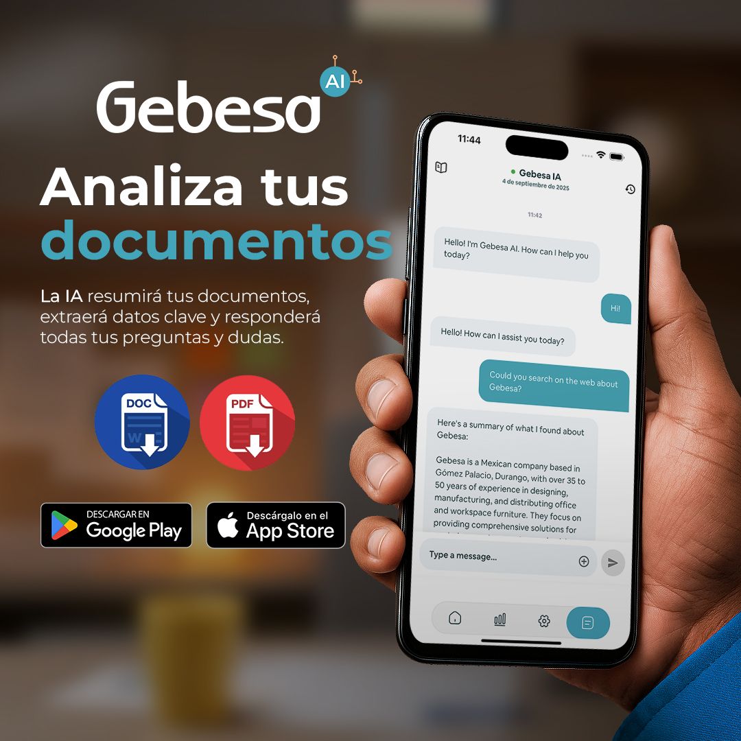 Gebesa lanza el primer escritorio con inteligencia del mundo Gebesa lanza el primer escritorio con inteligencia del mundo