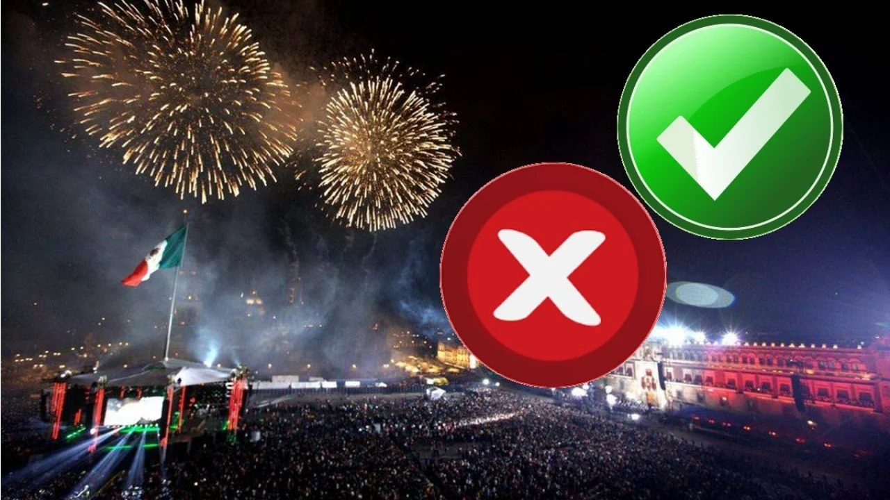 Grito de Independencia en el Zócalo de CDMX: Lista de objetos que no puedes llevar Grito de Independencia en el Zócalo de CDMX: Lista de objetos que no puedes llevar