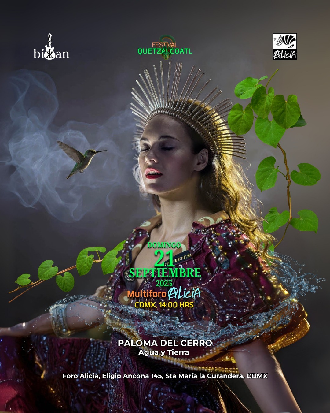 Festival Quetzalcóatl, música medicina y raíces ancestrales en el Foro Alicia. El arte de disfrutar con estilo y sentido. Festival Quetzalcóatl, música medicina y raíces ancestrales en el Foro Alicia. El arte de disfrutar con estilo y sentido.