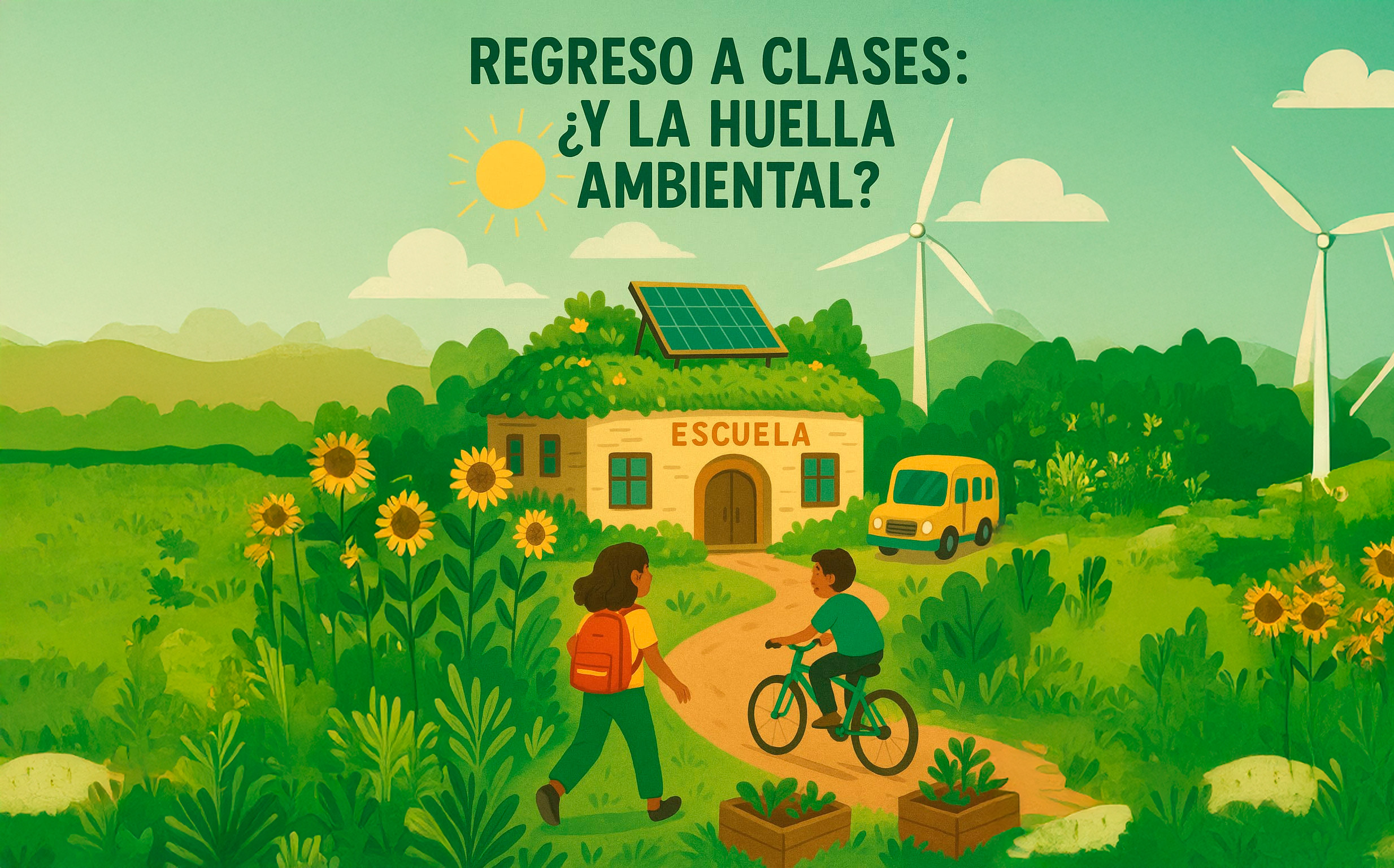 Regreso a clases: ¿y la huella ambiental? Un futuro educativo desde la mirada solarpunk Regreso a clases: ¿y la huella ambiental? Un futuro educativo desde la mirada solarpunk