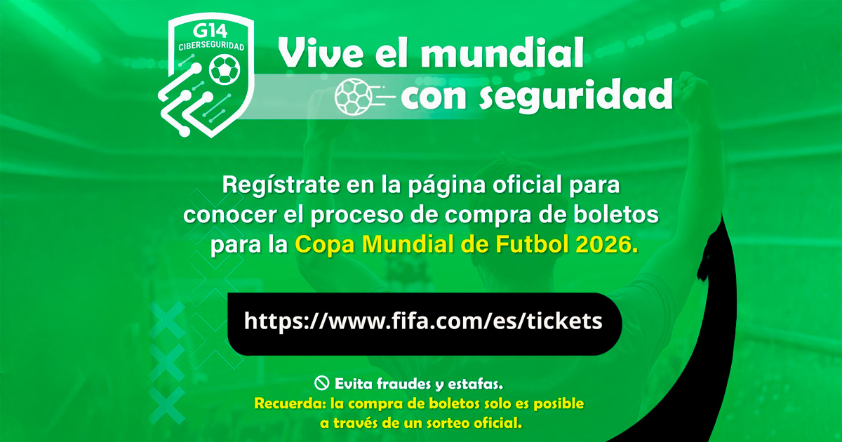 Alerta Seguridad Pública por estafas en la venta de boletos del Mundial 2026 Alerta Seguridad Pública por estafas en la venta de boletos del Mundial 2026