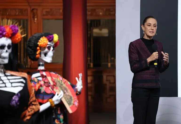 Buen primer paso, reconocimiento de canciller de España por La Conquista: Sheinbaum Buen primer paso, reconocimiento de canciller de España por La Conquista: Sheinbaum