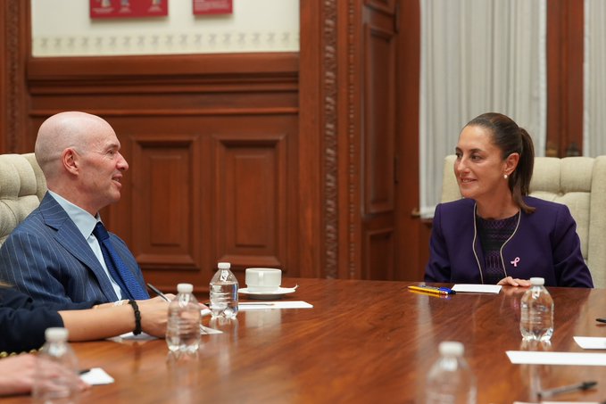 Sheinbaum recibe a Ben Horowitz en Palacio Nacional; hablan sobre desarrollo de IA Sheinbaum recibe a Ben Horowitz en Palacio Nacional; hablan sobre desarrollo de IA