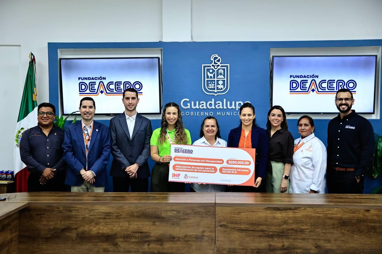 Fundación DEACERO entrega un millón 280 mil pesos en donativos al municipio de Guadalupe, Nuevo León Fundación DEACERO entrega un millón 280 mil pesos en donativos al municipio de Guadalupe, Nuevo León