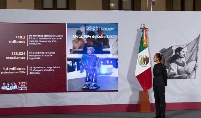 Sheinbaum presenta SaberesMX, plataforma gratuita que democratiza el conocimiento